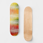 Kleurrijke Elektrische Abstracte Kunst Skateboard  (Voorkant)