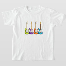 Kleurrijke Elektrische Gitaar T-shirt