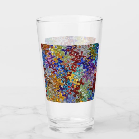 Kleurrijke elektrische regenboog #400 glas (Voorkant)