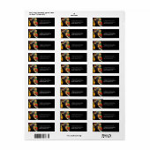 Kleurrijke ellephant Head Portret Tekening Etiket (Full Sheet)