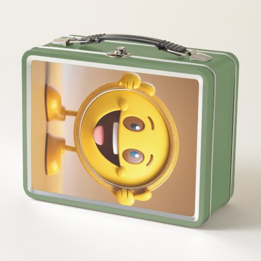 Kleurrijke Emoji Metal Lunch Box (Voorkant)