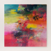 Kleurrijke emoties Abstracte kunst Legpuzzel (Horizontaal)