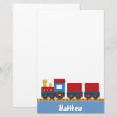 Kleurrijke en correcte Speelgoed voor jongens Briefpapier (Voorkant / Achterkant)