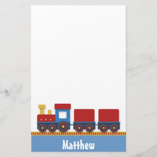 Kleurrijke en correcte Speelgoed voor jongens Briefpapier (Voorkant)