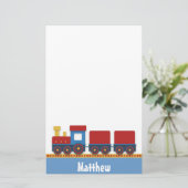 Kleurrijke en correcte Speelgoed voor jongens Briefpapier (Staand voorkant)