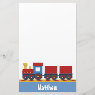 Kleurrijke en Cute Trein Speelgoed voor Jongens Briefpapier