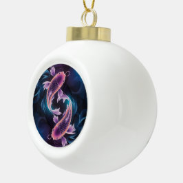 Kleurrijke en doorschijnende exotische vis aquariu keramische bal ornament