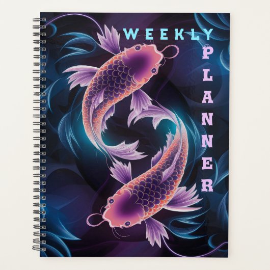 Kleurrijke en doorschijnende exotische vis aquariu planner (Voorkant)