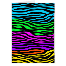 Kleurrijke en dunne Zebra afdrukken