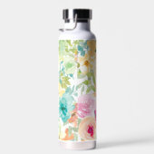 Kleurrijke en  florale waterverf waterfles (Rechts)