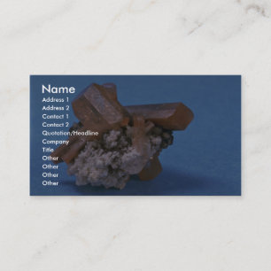 Kleurrijke en glanzende Topaz-kristallen Visitekaartje