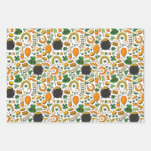 Kleurrijke en grillige St. Patrick's Day set van 3 Inpakpapier Vel (Voorkant)