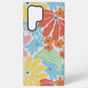 Kleurrijke en heldere Abstracte bloemen Samsung Galaxy Hoesje
