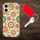 Kleurrijke en heldere Mandala vormen met Initiaal Case-Mate iPhone Case