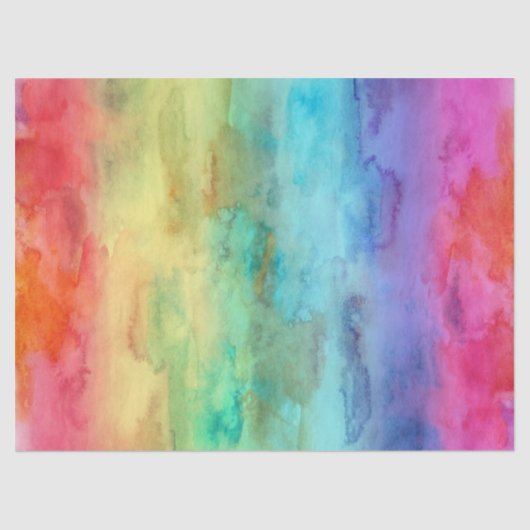 Kleurrijke en heldere regenboog tissuepapier (Voorkant)