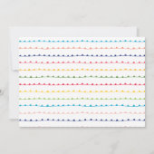 Kleurrijke en Heldere Uitnodiging van het Kerstmis (Achterkant)