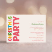 Kleurrijke en Heldere Uitnodiging van het Kerstmis