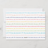 Kleurrijke en heldere vrolijke kerstdagen vijf fot feestdagenkaart (Achterkant)