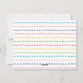 Kleurrijke en heldere Vrolijke Kerstmis Volledige Feestdagenkaart (Achterkant)