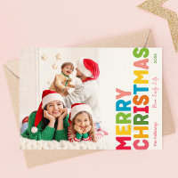Kleurrijke en heldere Vrolijke Kerstmis Volledige
