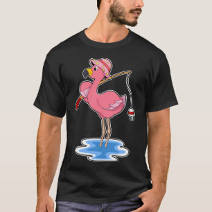 Kleurrijke en helderrode vis t-shirt