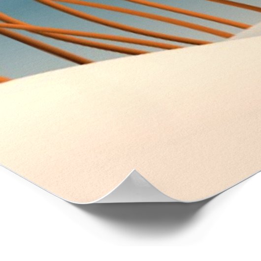 Kleurrijke en kletse Cartoon vis Poster (Hoek)