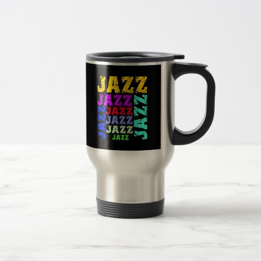 Kleurrijke en koele jazz reisbeker (Rechts)