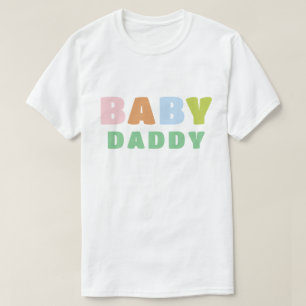 Kleurrijke en leuke Baby papa T-shirt