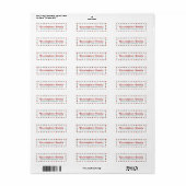 Kleurrijke en leuke kerst Stippen Etiket (Full Sheet)