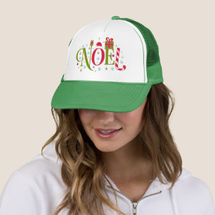 Kleurrijke en leuke typografie Noel ontslag Trucker Pet