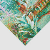 Kleurrijke en levendige tropische tuinen tissuepapier (Detail)