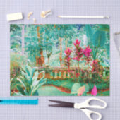 Kleurrijke en levendige tropische tuinen tissuepapier (Craft)