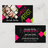 Kleurrijke en moderne artiest visitekaartje (Voorkant / Achterkant)