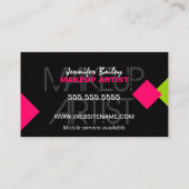 Kleurrijke en moderne artiest visitekaartje (Achterkant)