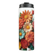 Kleurrijke en ontspannende bloemenverfThermische T Thermosbeker (Voorkant)