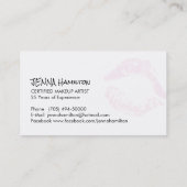 Kleurrijke en oude MUA-Visitekaartjes Visitekaartje (Achterkant)