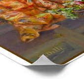 Kleurrijke en prachtige 18e eeuw scène poster (Hoek)