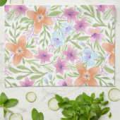 Kleurrijke en Schattigee Pastel Bloemen Patroon Na Theedoek (Gevouwen)