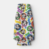 Kleurrijke en speelse Australische Herder Flesjeskoeler (Voorkant)