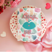 Kleurrijke en speelse Valentijnskaart Kaart