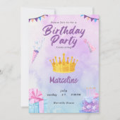 Kleurrijke en Speelse Verjaardagsfeestje Geschikt  Kaart (Voorkant)