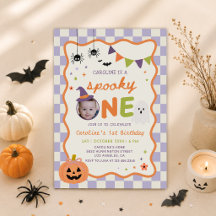 Kleurrijke en Spookachtige Eén Halloween Geest 1e