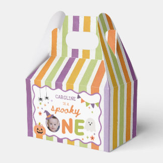 Kleurrijke en Spookachtige Eerste Verjaardag van H Bedankdoosjes
