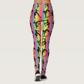 KLEURRIJKE EN STIJLVOLLE REGENBOOG GYMNASTIEK LEGG LEGGINGS (Achterkant)