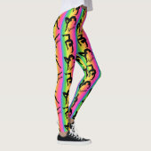 KLEURRIJKE EN STIJLVOLLE REGENBOOG GYMNASTIEK LEGG LEGGINGS (Rechts)