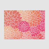 Kleurrijke en stijlvolle Zinnia Bloem Tissuepapier (Voorkant)