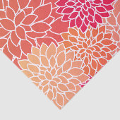 Kleurrijke en stijlvolle Zinnia Bloem Tissuepapier (Detail)