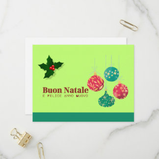 Kleurrijke en vrolijke kerstkaart uitnodiging briefkaart