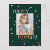 Kleurrijke en vrolijke vakantie fotokaart briefkaa feestdagenkaart (Voorkant)