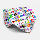 Kleurrijke en vun Afbeelding van Pi berekend Stropdas (Opgerold)